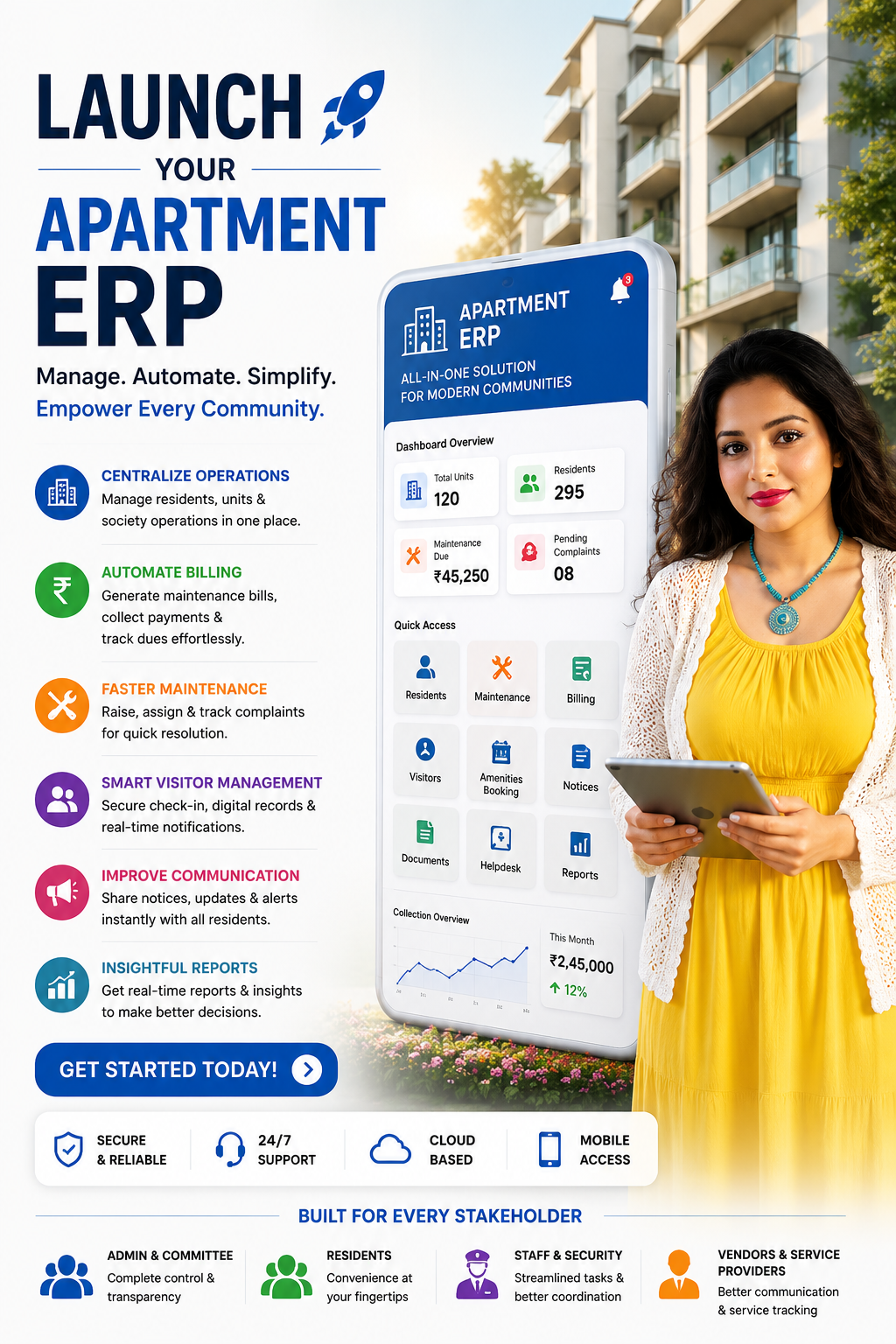 Apartment ERP Dashboard